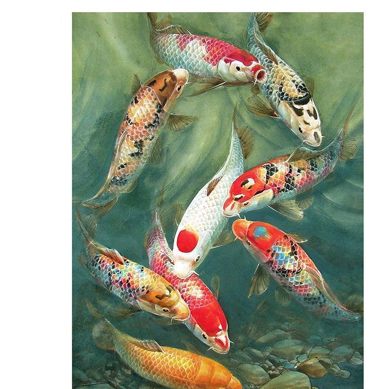 Koi-Karpfen - Diamond Painting Welt 