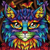 Farbige Katze - Diamond Painting Welt Deutschland